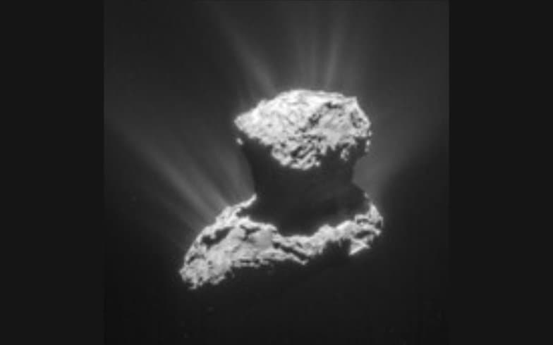 Comet 67P/ Churyumov–Gerasimenko (Credit: ESA/Rosetta/NavCam – CC BY-SA IGO 3.0)